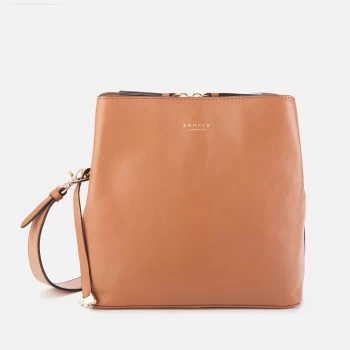 Image of Radley Womens Dukes Place Medium Compartment Cross Body Bag - Dark Butter