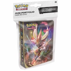 Image of Pokemon TCG: Sword & Shield 2 Rebel Clash Mini Portfolio With Booster