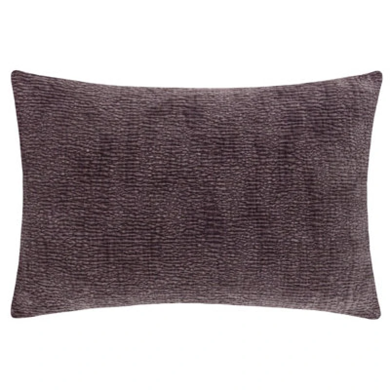 Image of Yard Osaka Textured Chenille Cushion in Mauve Size: 40cm x 60cm Mauve Unisex 40cm x 60 cm