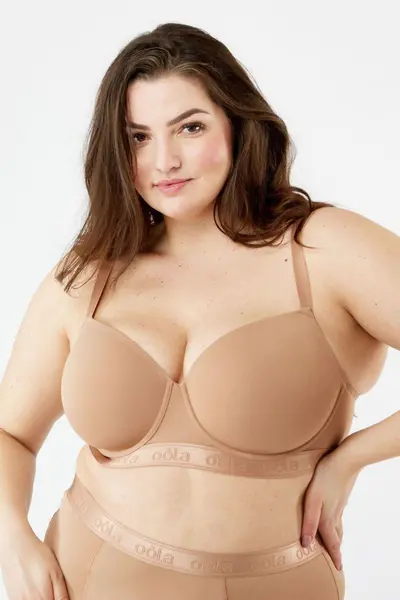 Image of Oola Lingerie Everyday Moulded T-Shirt Bra Chocolate