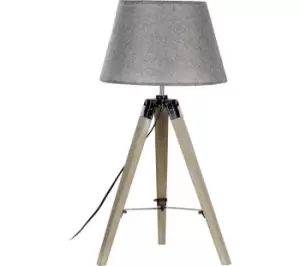 Image of INTERIORS by Premier Harper Small Tripod Floor Lamp - Grey