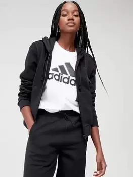 Image of adidas All SZN Full Zip Hoodie - Black Size M Women
