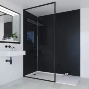 Image of Multipanel Linda Barker Bathroom Wall Panel Hydrolock 2400 X 900mm Nero Grafite