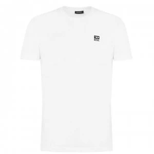 Image of Diesel Logo T Shirt - White 100