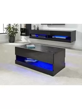 Image of Gfw Galicia Coffee Table With LED Light - Black