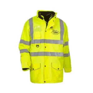 Image of Yoko Hi Vis Multi-Function Breathable & Waterproof 7-In-1 Jacket (L) (Hi Vis Yellow)