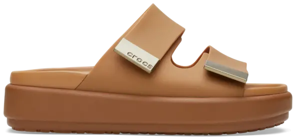 Image of Crocs Women Brooklyn Luxe Sandals Tan / Tan 4