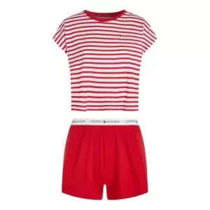 Image of Tommy Hilfiger Short Sleeve Pj Set Ctn - Red