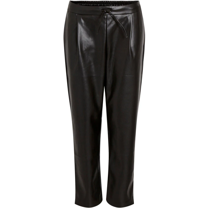 Image of Vila Nille Coated 7/8 Pants - Black 16