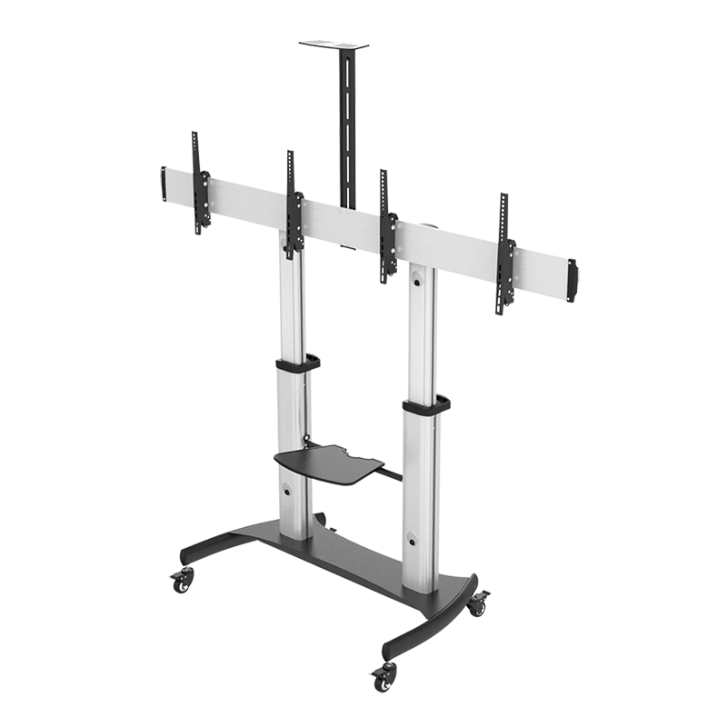 Image of LogiLink Display cart. Dual Monitor. 37" - 60". silver