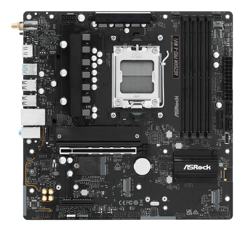 Image of Asrock A620AM PRO-A WIFI AMD A620A DDR5 Micro-ATX Socket AM5 Motherboard A620AM PRO-A WIFI