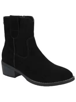 Image of Hush Puppies Iva Western Boots - Black, Size 4, Women