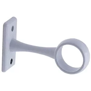 Image of Colorail White Die-cast metal Rail centre bracket (L)65mm (Dia)25mm