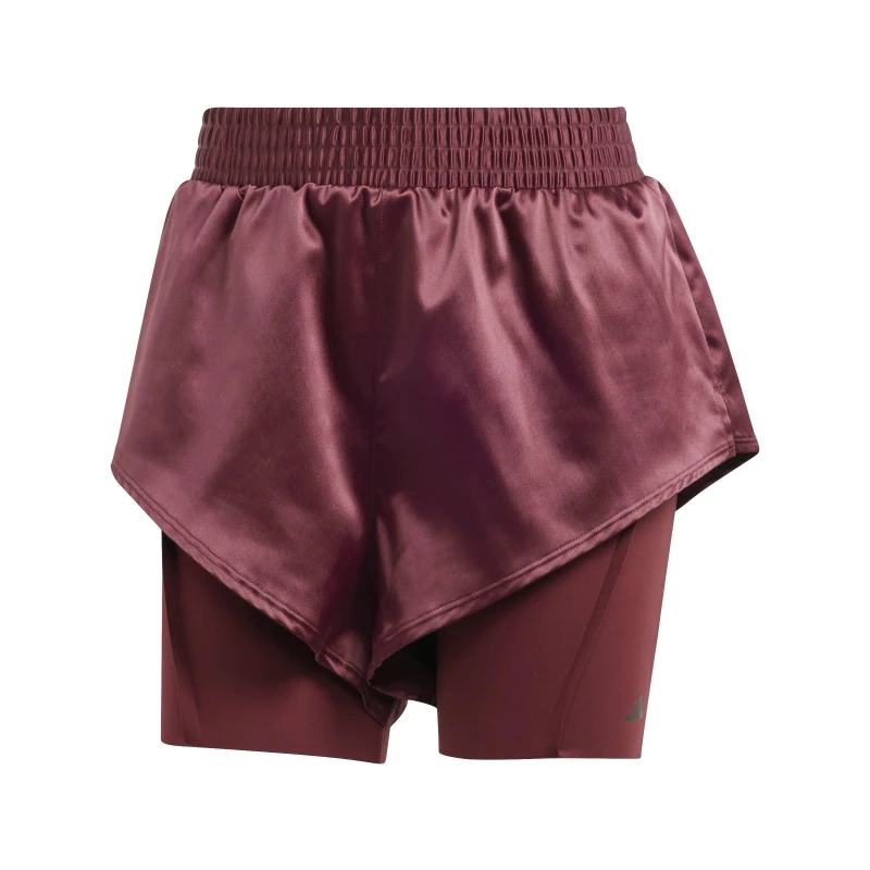 Image of adidas Power AEROREADY 2-in-1 Shorts Womens - Red Red 2XS