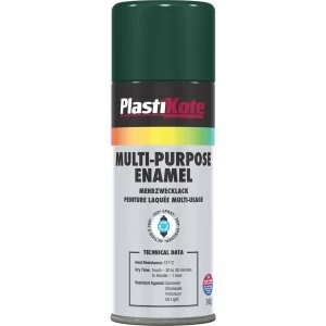 Image of Plastikote Enamel Aerosol Spray Paint Green 400ml