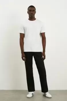 Image of Mens Black Straight Fit Jean