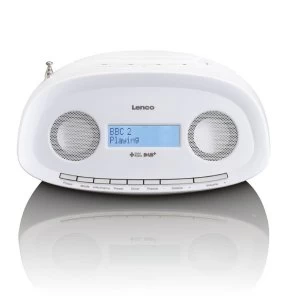 Image of Lenco Portable Radio/CD Player - White