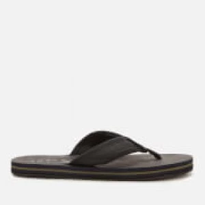 Image of Superdry Mens Premium Flip Flops - Black - M
