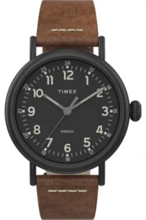 Image of Timex Standard 40Mm Leather Strap Watch