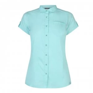 Image of Millet Arpi Short Sleeve Shirt Ladies - Aruba Blue