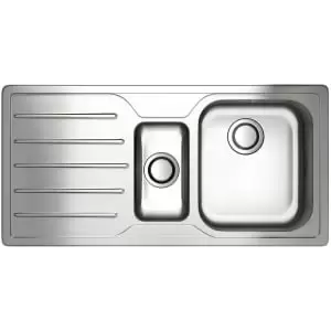 Image of Ibis 1.5 Bowl Left Hand Drainer Stainless Steel Sink