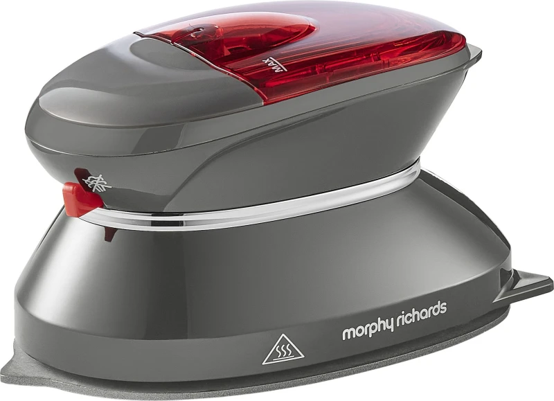 Image of Morphy Richards Compact 400W Travel Iron 304000 Steam Generator Iron - Red / Black