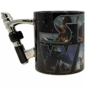Image of Star Wars Sculpted Lightsaber Handle Ceramic Mug
