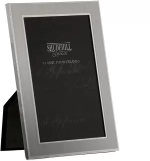 Image of Plain White Silver Promotion Frame 3x5