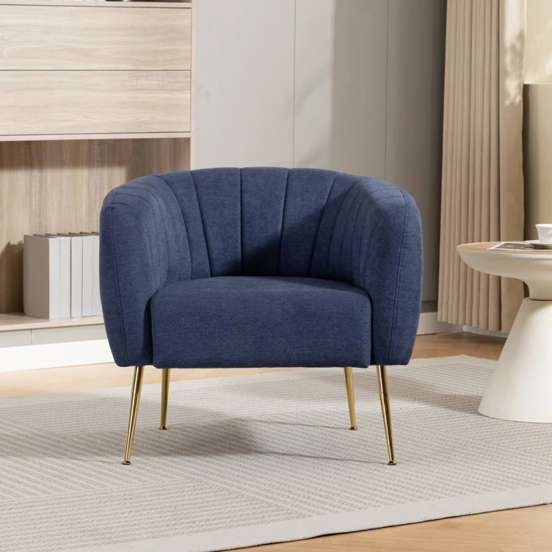 Image of Artemis Home Stanton Accent Chair in Blue Size: 1 Pack Blue Unisex 1 Pack