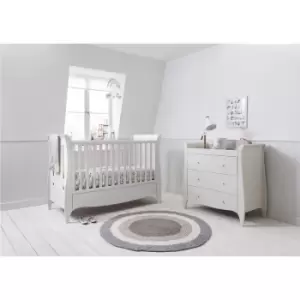 Image of Tutti Bambini Roma Grey 2 Piece Cot Bed with Changing Table Set