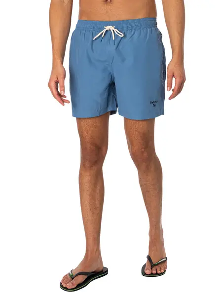 Image of Barbour Staple Logo Swim Shorts Force Blue M