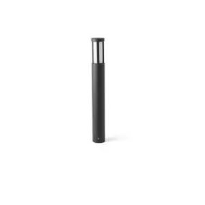 Image of Logar LED Outdoor Short Bollard Light Dark Grey IP54