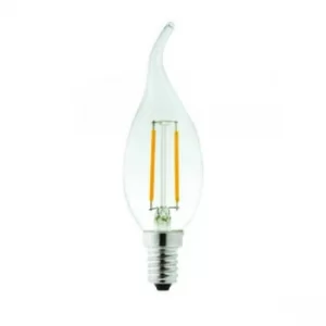 Image of Lyveco SES Clear LED 2 Filament 240 Lumens Candle Wick 2700K 2 Watt