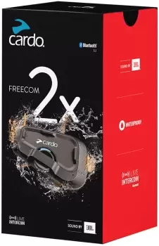 Image of Cardo Freecom 2x Communication System Single Pack, black, black, Size One Size