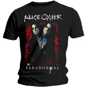 Image of Alice Cooper - Paranormal Splatter Unisex XX-Large T-Shirt - Black