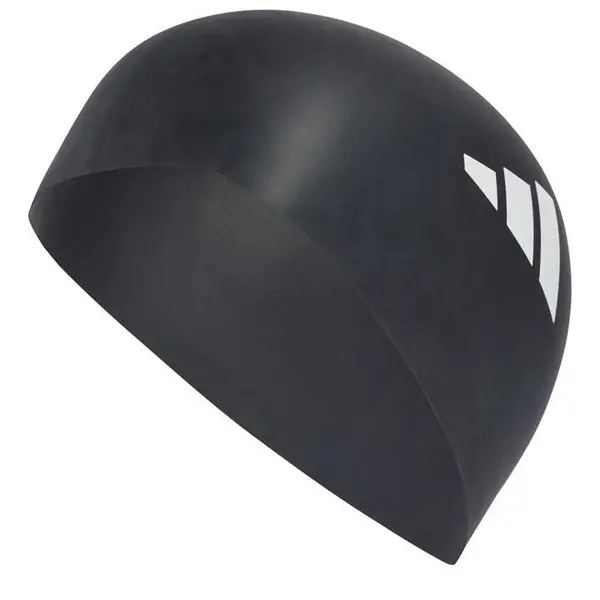 Image of adidas 3-Stripes Swim Cap Adults Swimming Caps Mens Black 88302403050