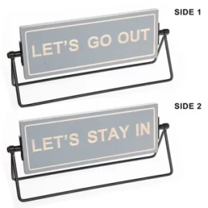 Image of Moving Memo Double Plaque Go Out