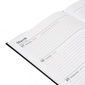 Image of Office 2020 Diary Week to View Casebound and Sewn Vinyl Coated Board