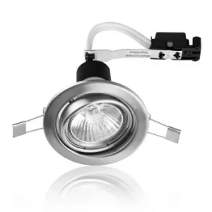 Image of MiniSun Non-Fire Rated Tiltable Downlight in Satin Nickel