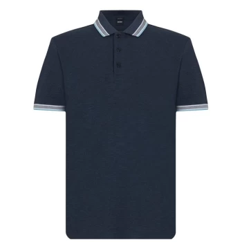 Image of BOSS Paddy Polo Shirt - Navy Marl 403