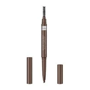 Image of Rimmel 2IN1 Fill & Sculpt Brow Definer Pencil Med Brown, Medium Brown