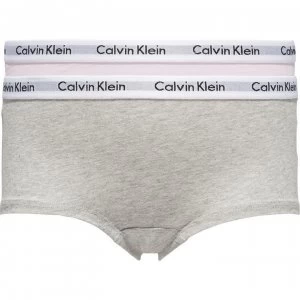 Image of Calvin Klein Calvin 2 Pack Shortie Briefs - Grey