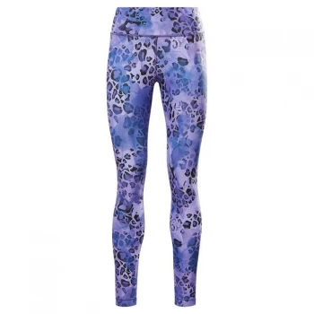 Image of Reebok Bold Tights Ladies - Navy/Purple