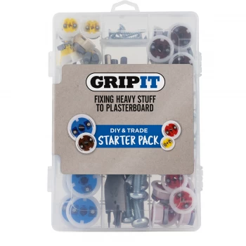 Image of Grip It GripIt Plasterboard Stud Wall Fixing Starter Kit