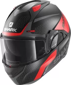 Image of Shark Evo-GT Encke Matt Helmet, black-red, Size L, black-red, Size L