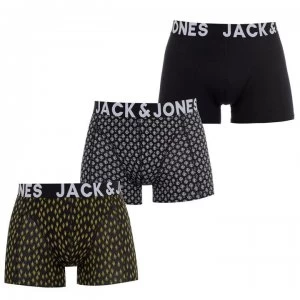 Image of Jack and Jones 3 Pack Curtis Trunks - Black