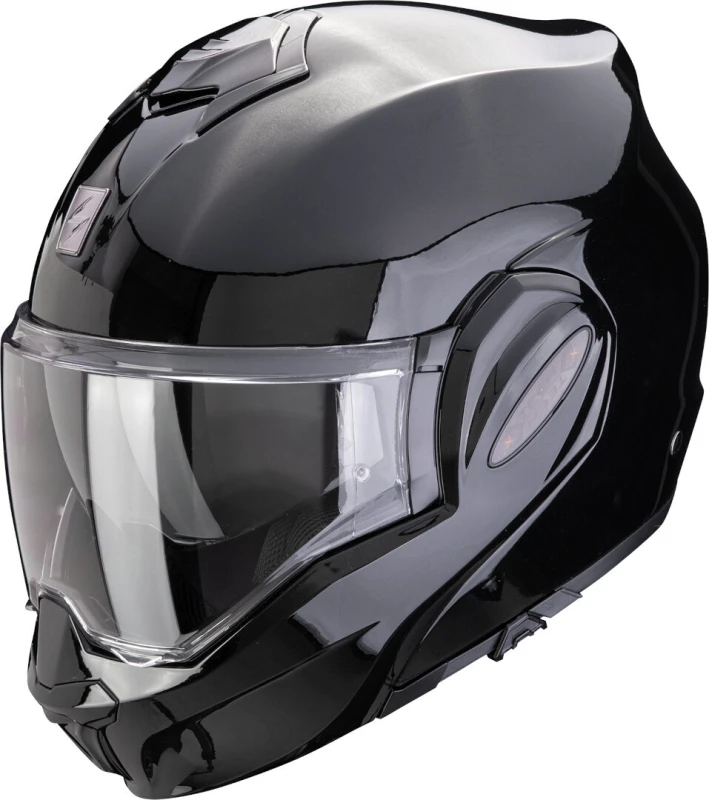 Image of Scorpion Exo-Tech Evo Pro Solid Metallic Black Modular Helmet Size S
