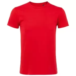Image of SOLS Mens Imperial Slim Fit Short Sleeve T-Shirt (S) (Red)