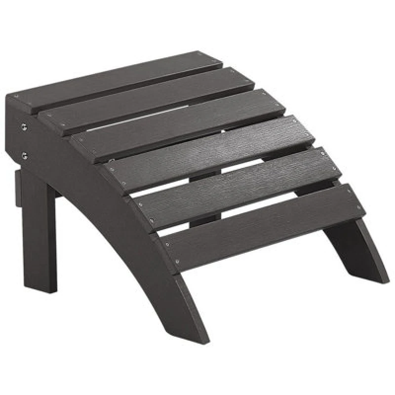 Image of Beliani Garden Footstool Adirondack Dark Grey