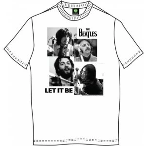 Image of The Beatles - Let it Be Mens Large T-Shirt - White
